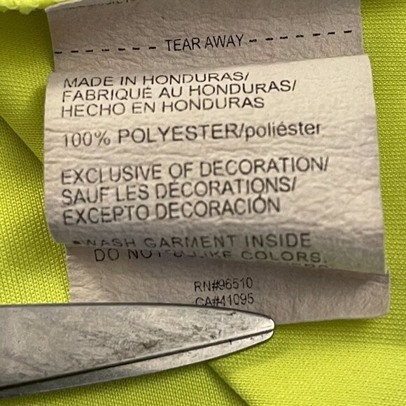 Under Armour Shirt Boy's Large Bright Yellow Heat Gear Graphic Short Sleeves - Picture 12 of 12